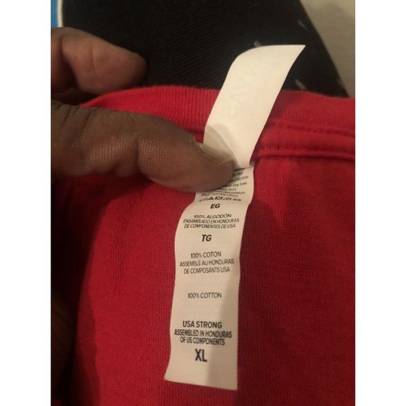 Canvas Shirt Mens XL Red Teach Like A Boss - Picture 4 of 5